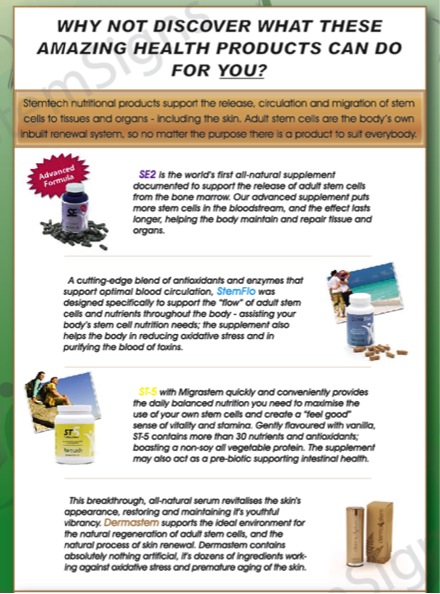 Stemtech products